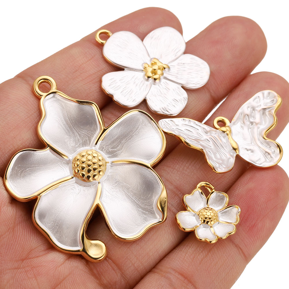 4PCS Stainless Steel White Cha - Embellishment Crafts avaliação e preço