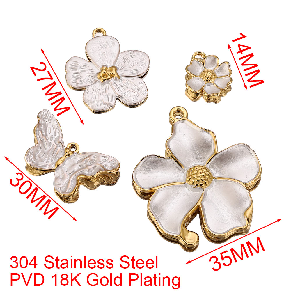 4PCS Stainless Steel White Cha - Embellishment Crafts avaliação e preço