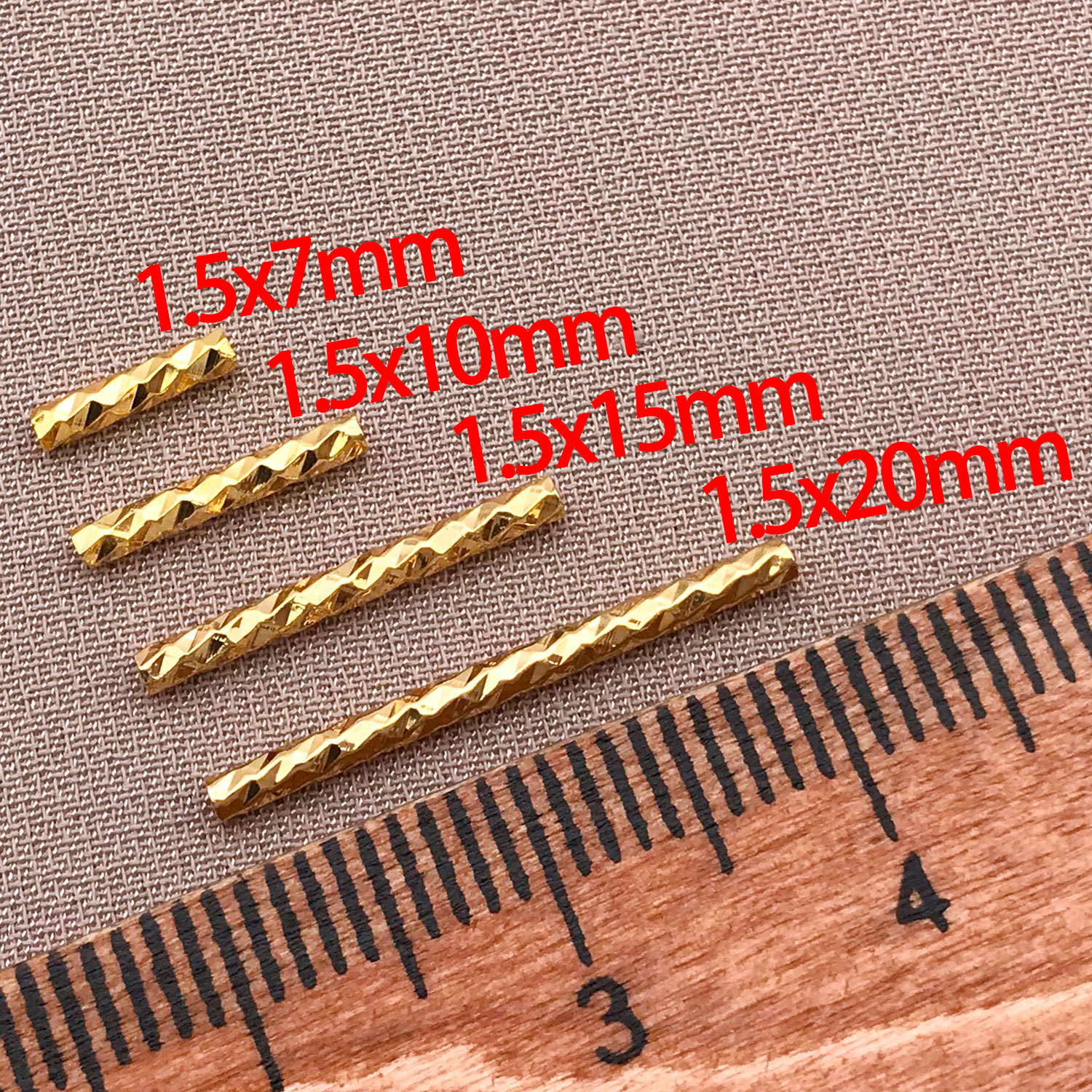 20pcs 18K Copper Plated True G - Embroidery Embellishments avaliação e preço