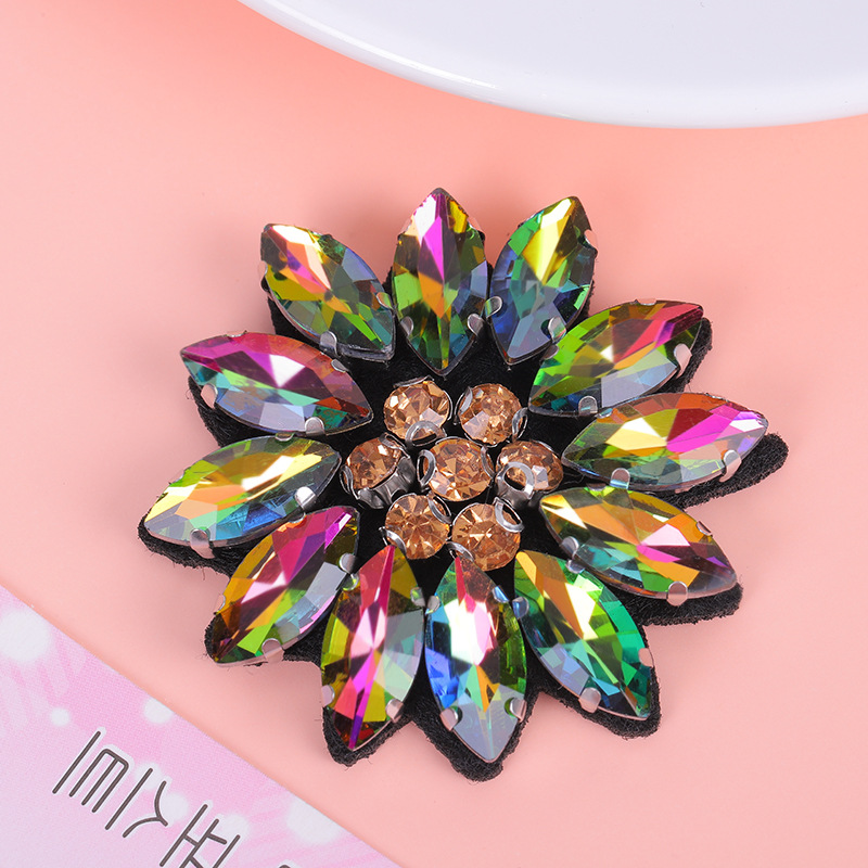 5PCS Sequined crystal beaded f - Applique Patch Flower avaliação e preço