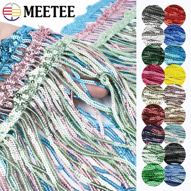 1-5Yards 17cm Latin DanceFring - Fringe Ribbon Sewing avaliação e preço