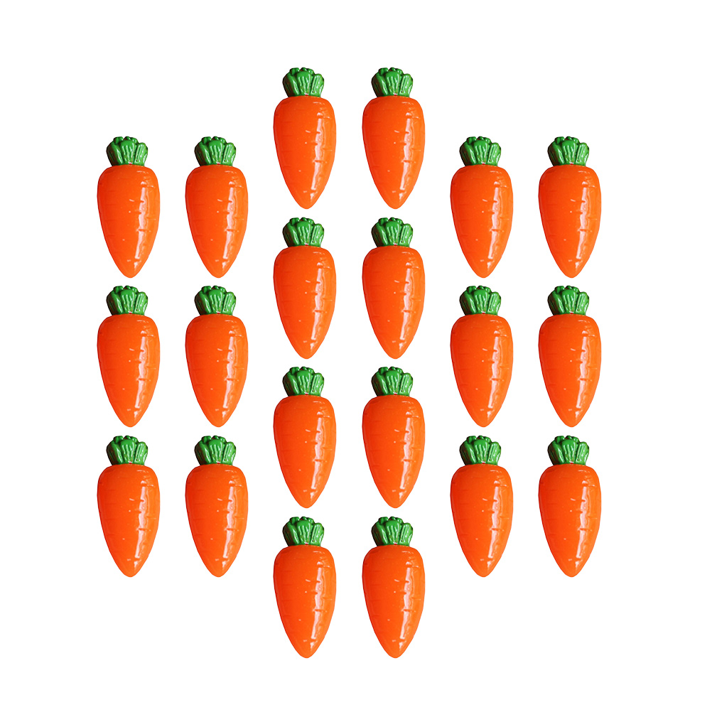  20 Pcs Simulated Carrot Acces - Embellishments For Scrapbooking avaliação e preço