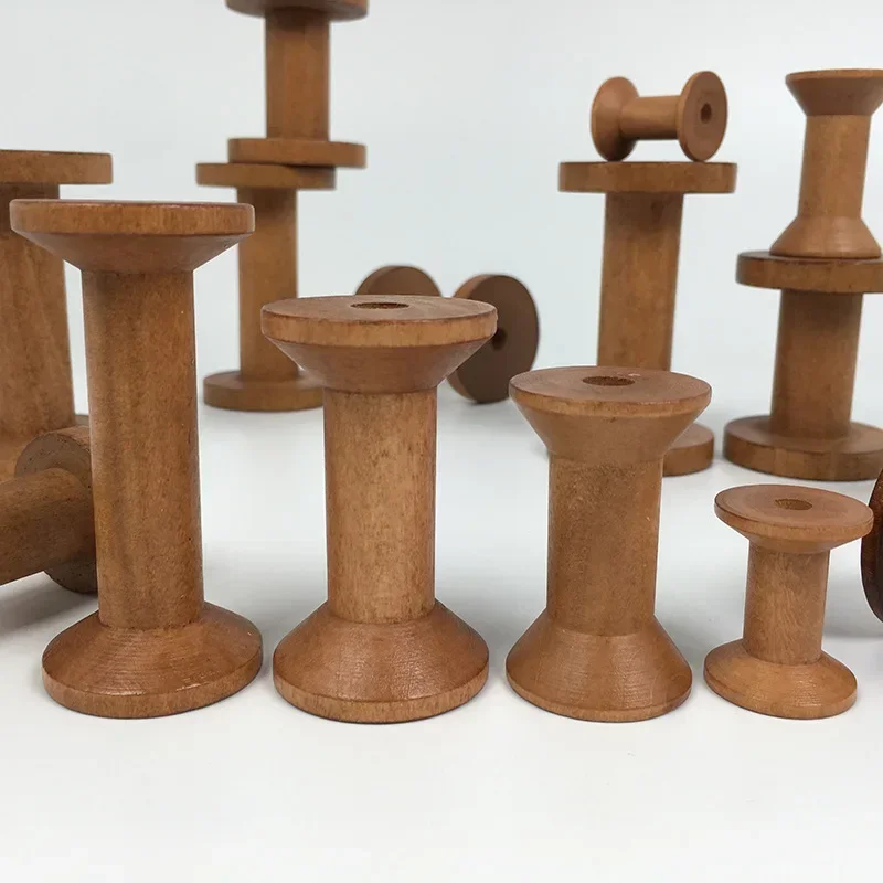 Vintage Wooden Spools DIY Reel - Organza Ribbon Spool avaliação e preço