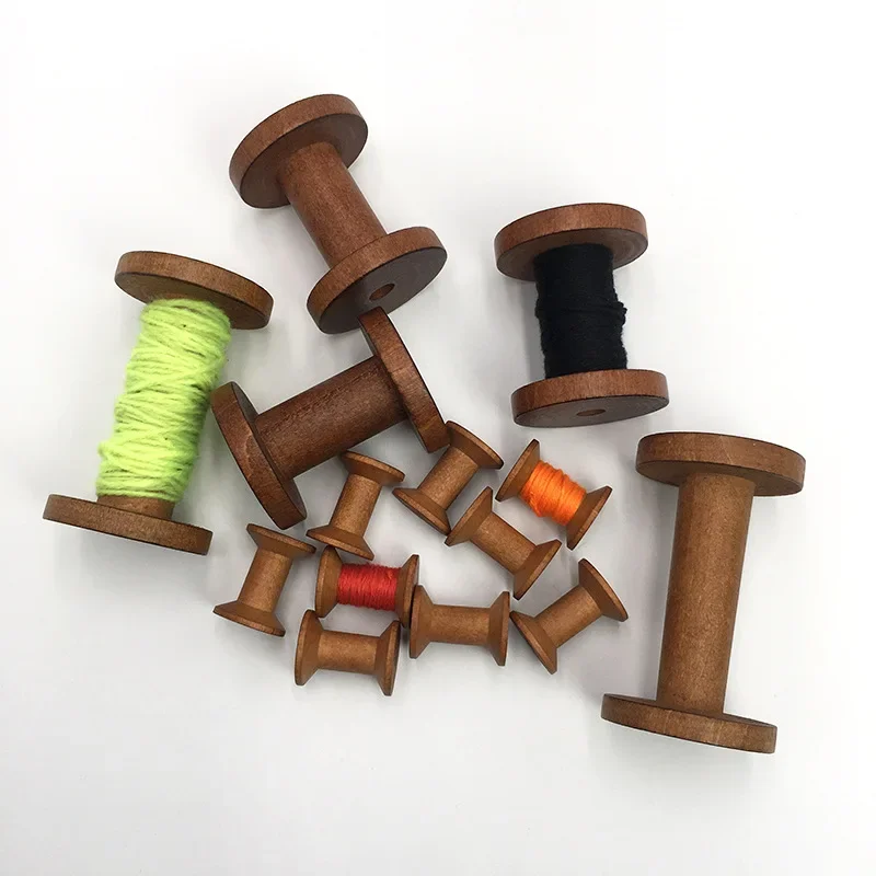 Vintage Wooden Spools DIY Reel - Organza Ribbon Spool avaliação e preço