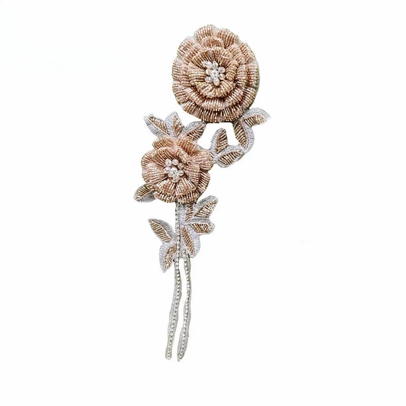 NEW Multicolor Handmade Beaded - Applique Patch Flower avaliação e preço