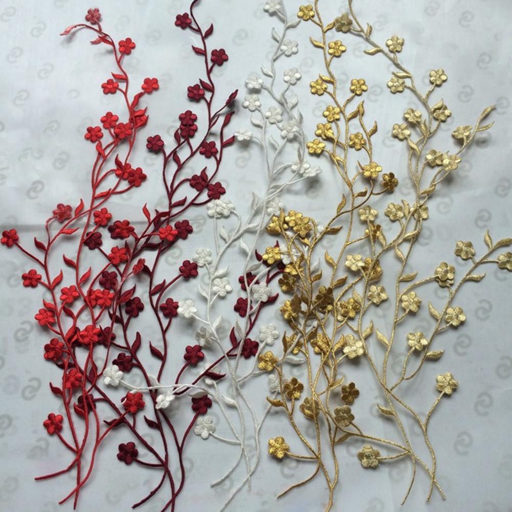 3D Flower Applique Plum Blosso - Applique Patch Flower avaliação e preço
