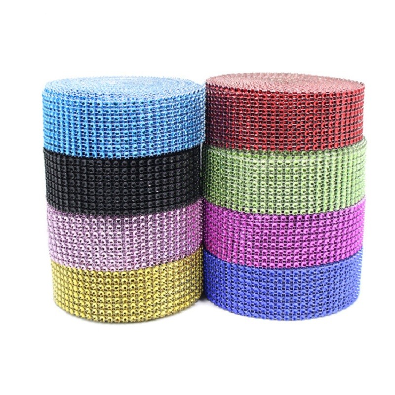 2Yard 4CM Gold Silver DIY Diam - Crystal Mesh Fabric avaliação e preço