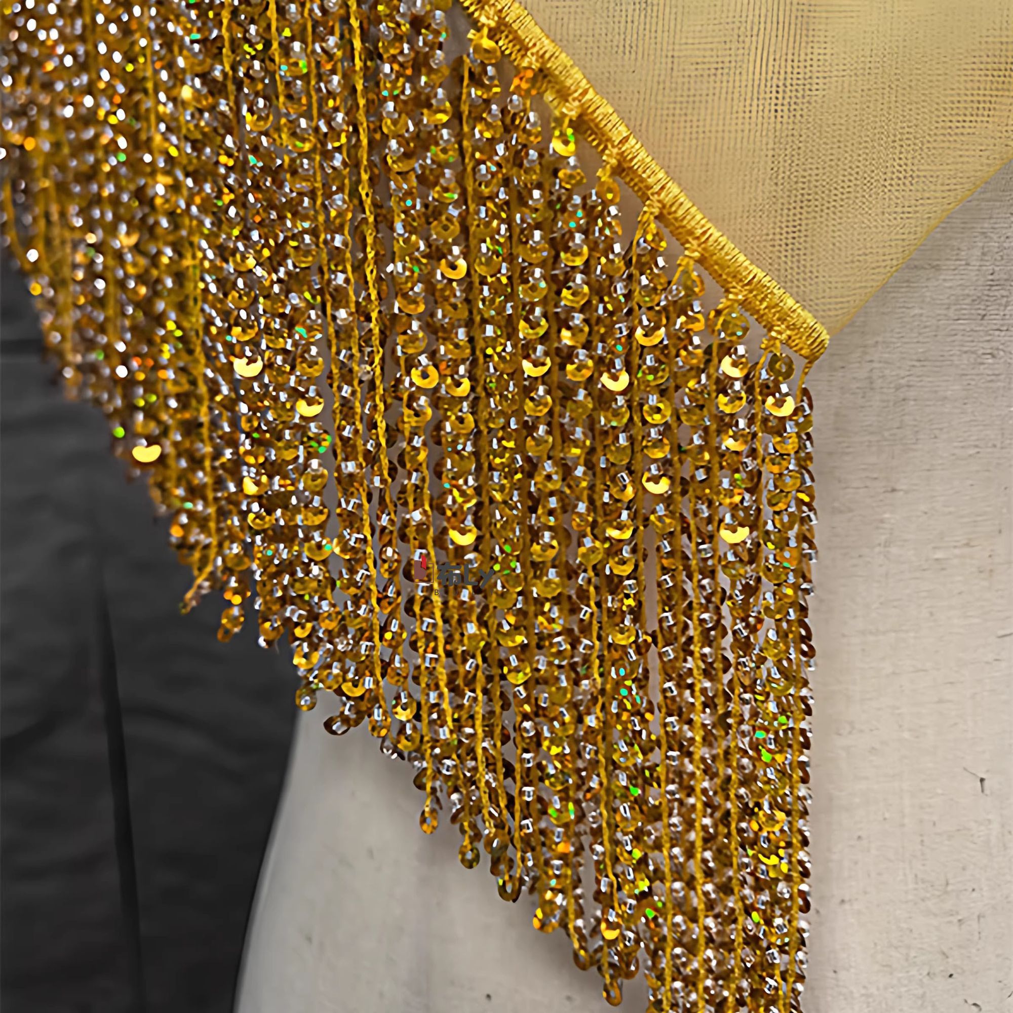 15cm Beaded Sequin Tassel Frin - Beaded Trim Fringe avaliação e preço