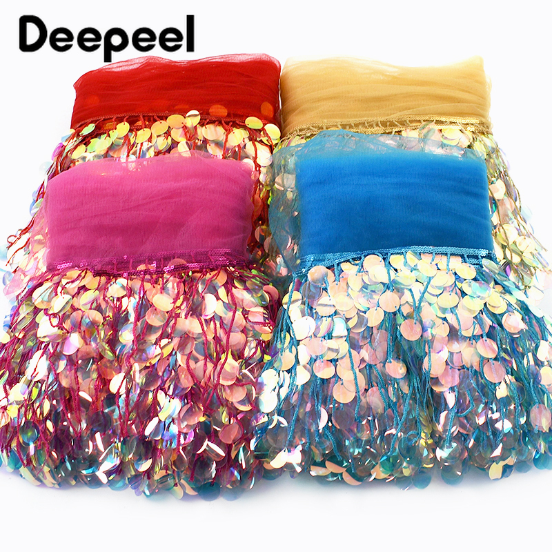 3Yards 17cm Beaded Sequins Tas - Beaded Trim Fringe avaliação e preço