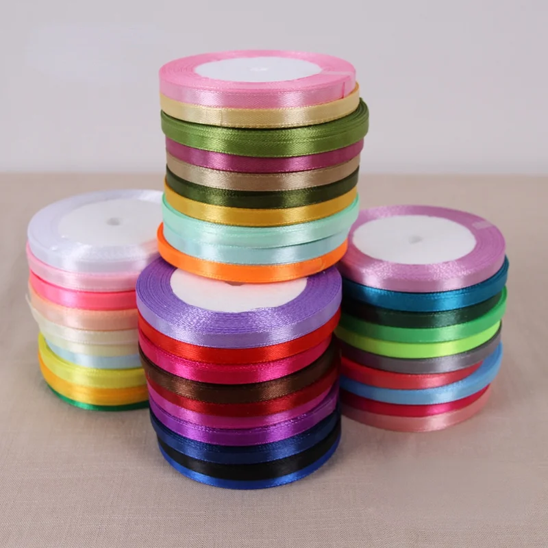 6mm Silk Satin Ribbons Length  - Velvet Ribbon Roll avaliação e preço