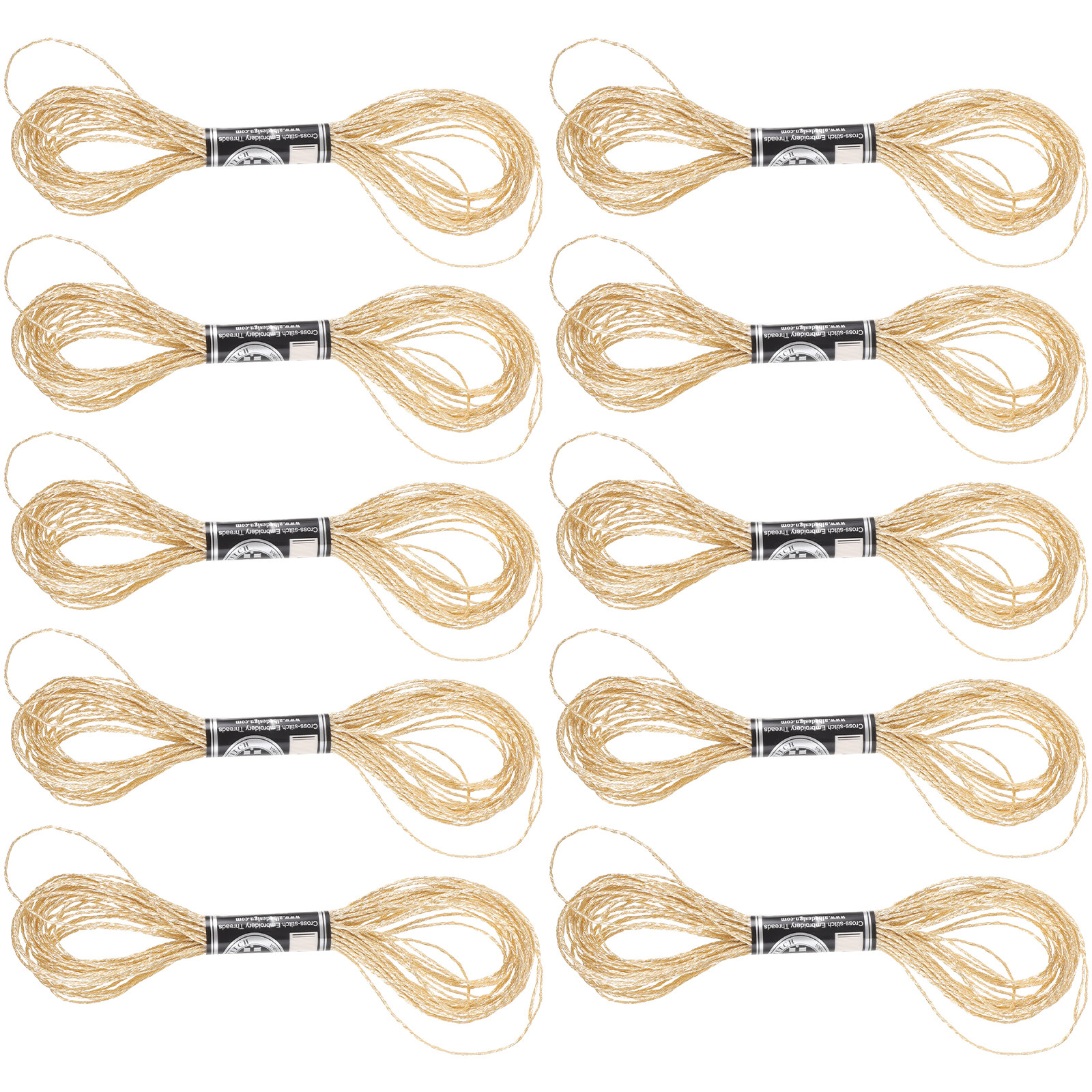 12Pcs Metallic Sewing Thread P - Embroidery Craft avaliação e preço