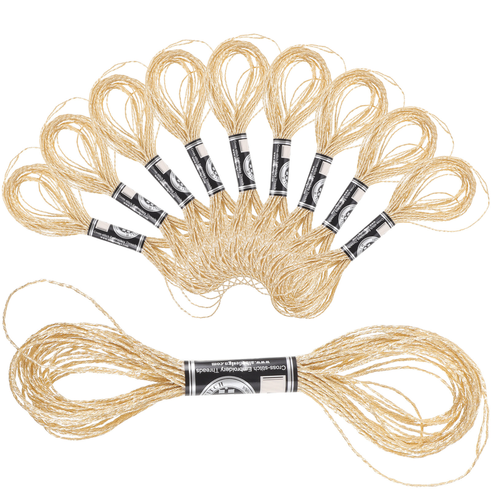 12Pcs Metallic Sewing Thread P - Embroidery Craft avaliação e preço