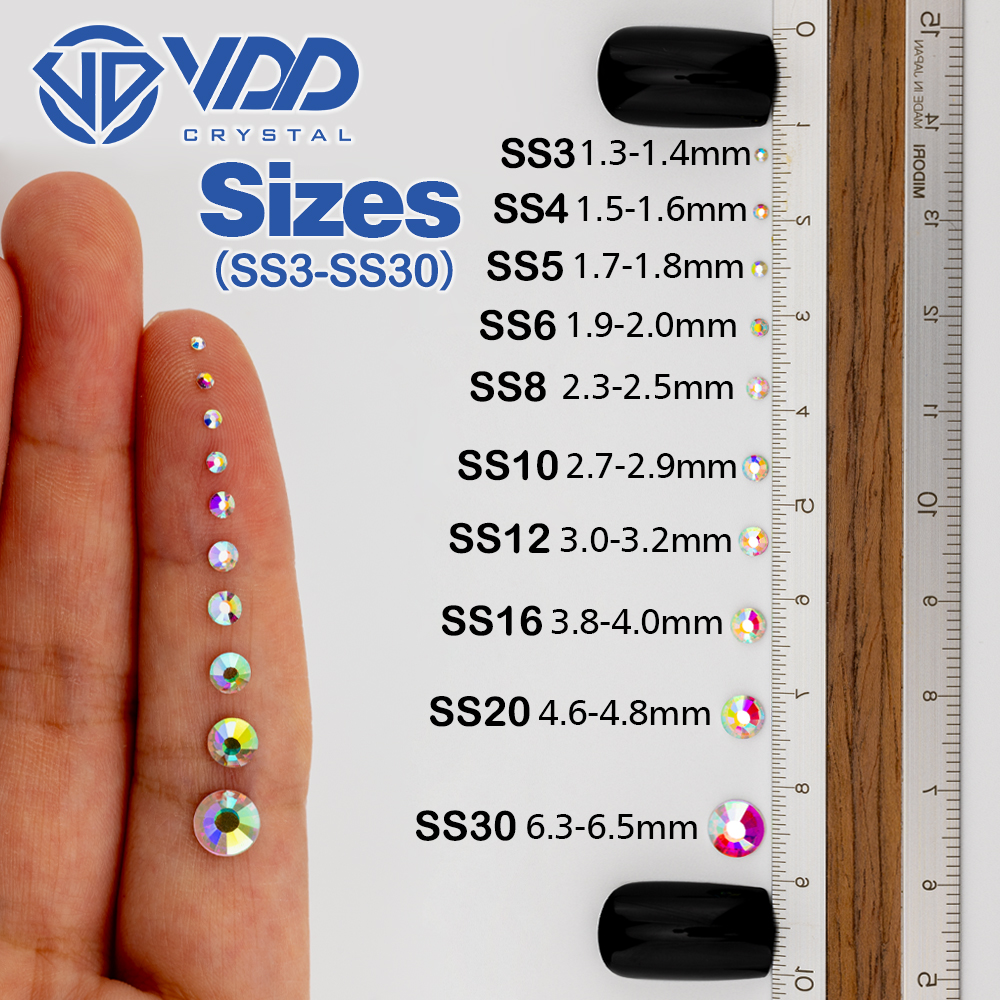 VDD 029 Capri Blue  Rhinestone - Hotfix Rhinestone Sheet avaliação e preço