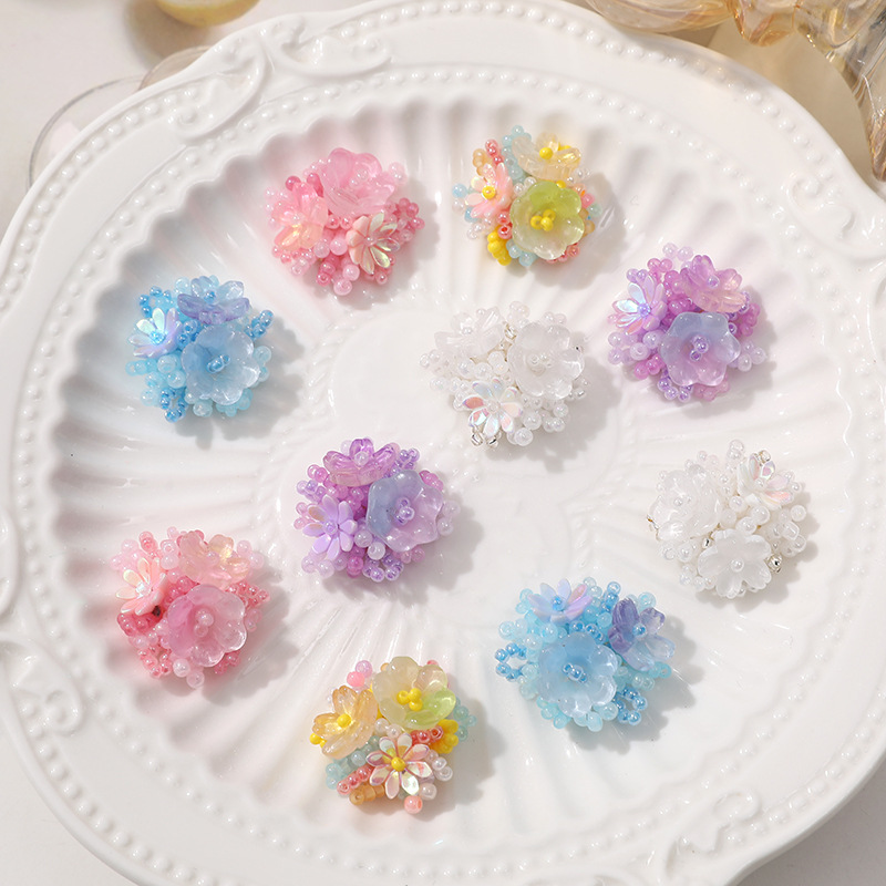 2pcs Crystal Flower Patches fo - Applique Patch Flower avaliação e preço