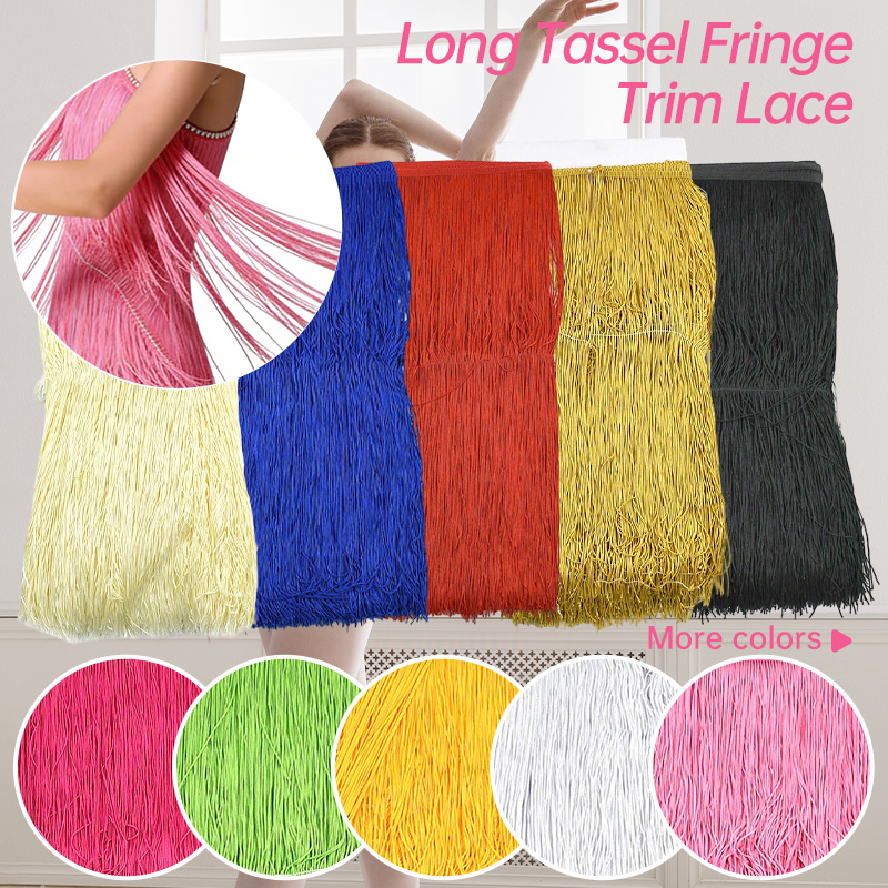 2/5Meters 50cm Long Fringes Ta - Fringe Ribbon Sewing avaliação e preço