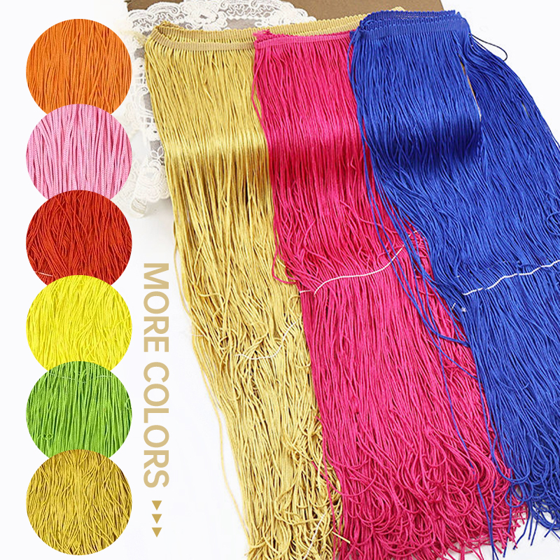 2/5Meters 50cm Long Fringes Ta - Fringe Ribbon Sewing avaliação e preço