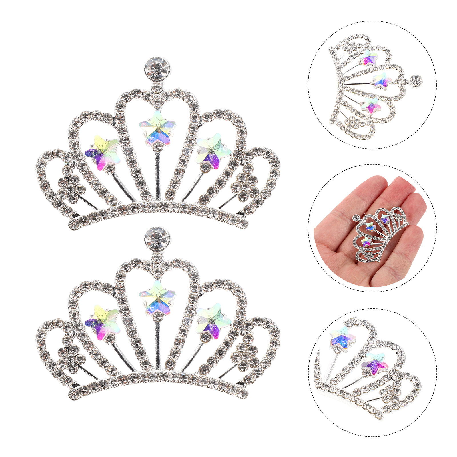 10Pcs Rhinestone Crown Embelli - Craft Embellishments avaliação e preço