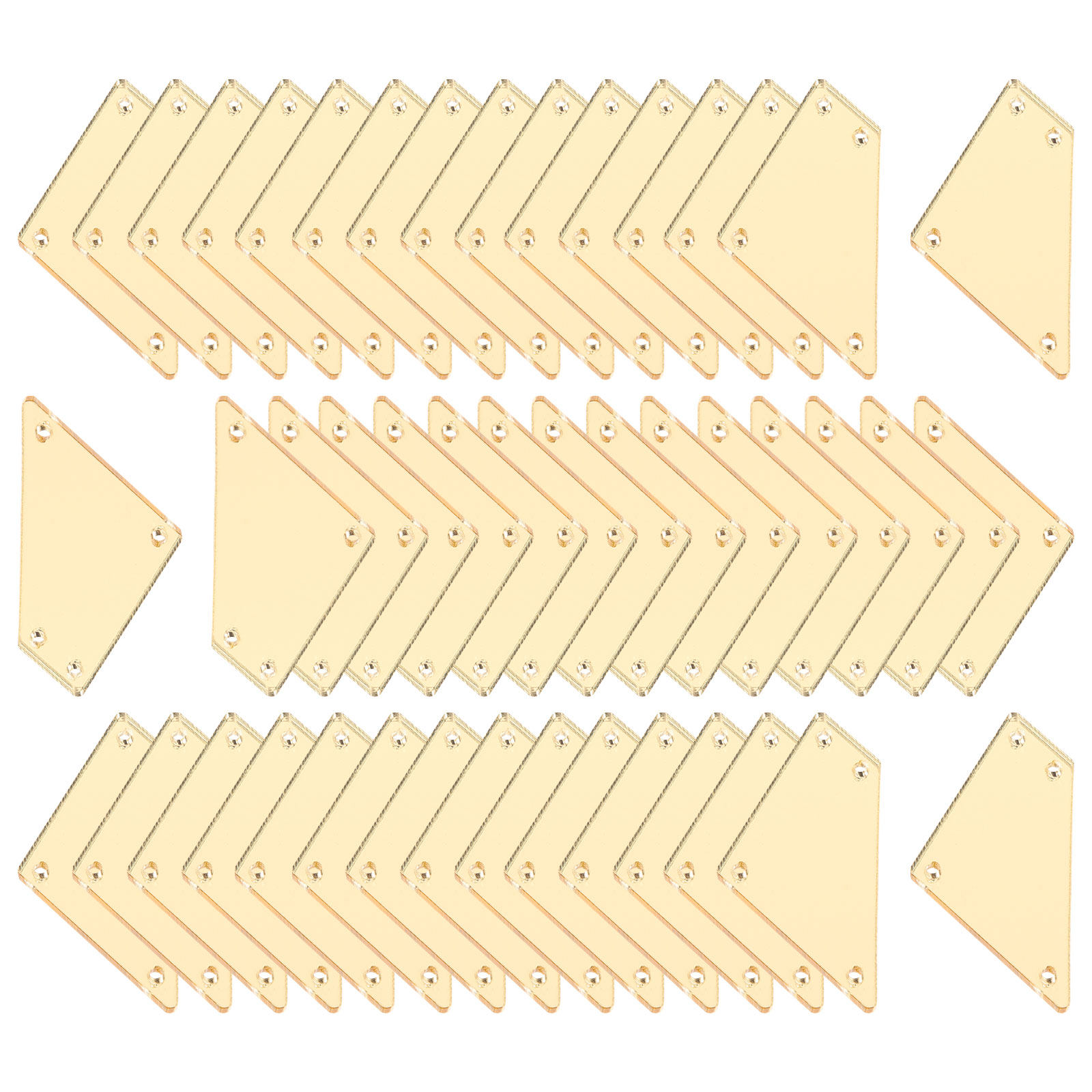 50Pcs Acrylic Mirror Rhineston - Sew On Rhinestone avaliação e preço