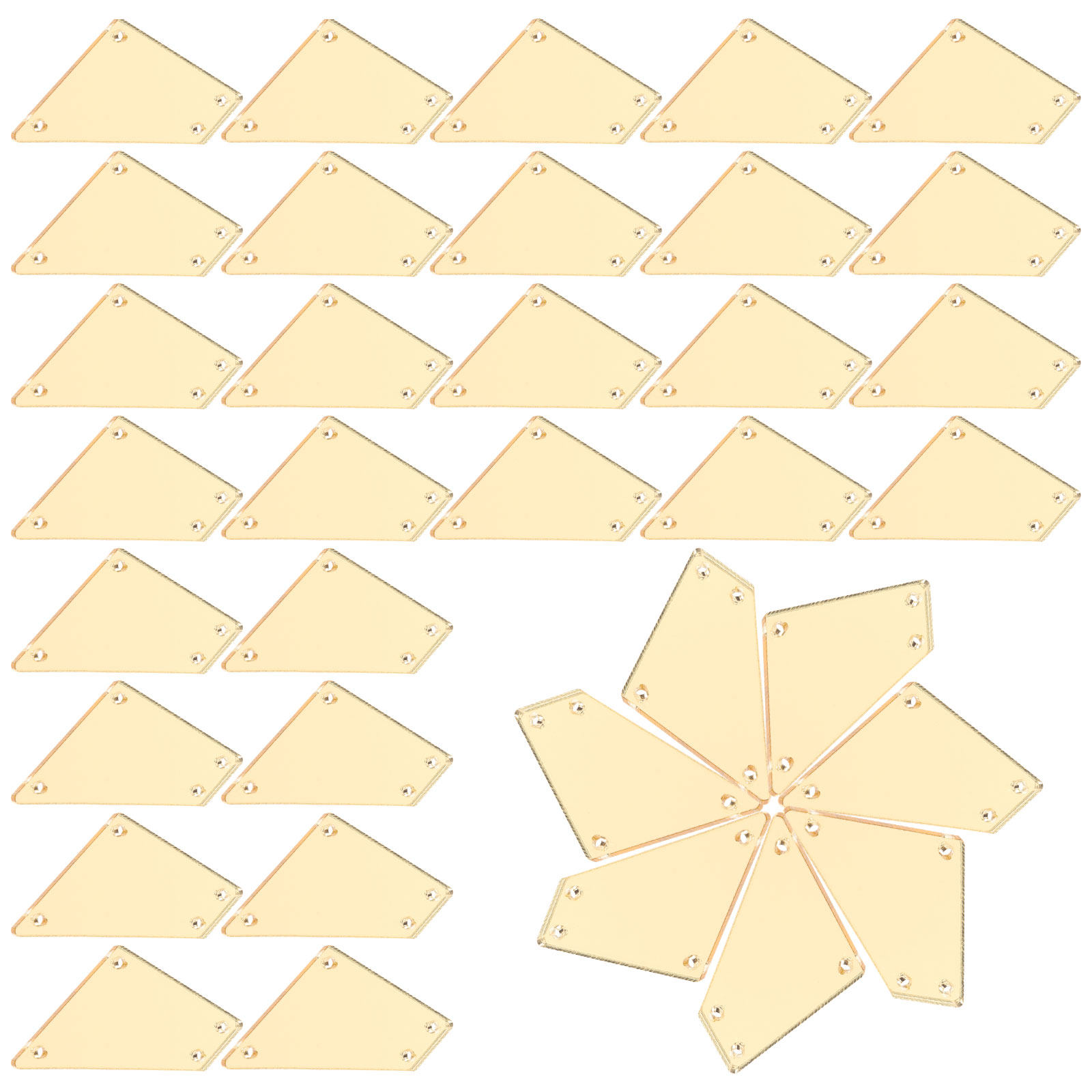 50Pcs Acrylic Mirror Rhineston - Sew On Rhinestone avaliação e preço